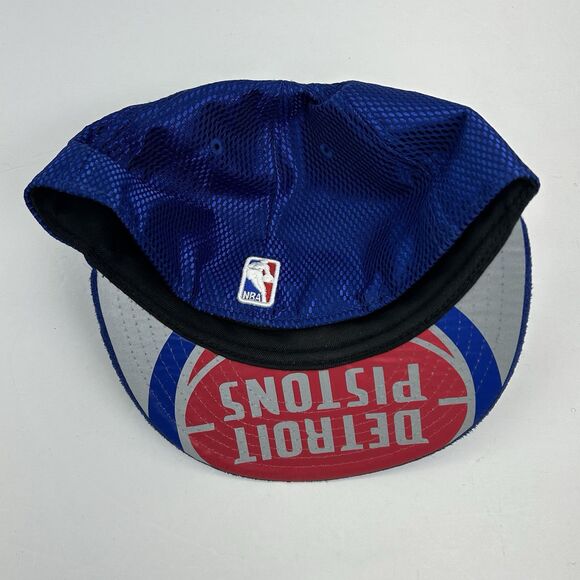 Detroit Pistons Logo Royal Draft New Era 9Fifty Snapback Hat Cap Blue 7 3/8 NBA - Picture 6 of 11